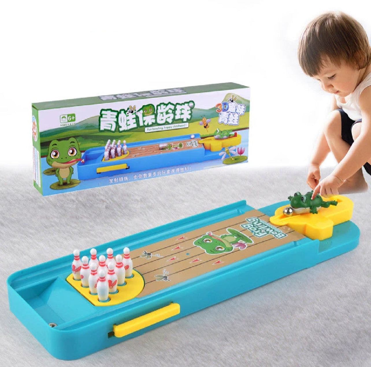 Mini Masaüstü Bowling Oyun Seti - Eğlenceli İç Mekan Ebeveyn-Çocuk Etkileşimli Masa Oyunu - Çocuklar İçin Eğitici Hediye