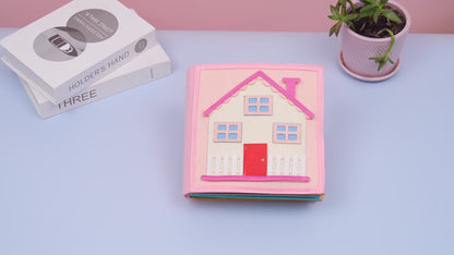 Montessori Meşgul Kitap - 3D Bebek Hikaye Kumaş Aktivite Sessiz Kitap Okul Öncesi Eğitim Seyahat Oyuncağı